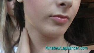 Sweet and SEXY brunette lapdancing porn video